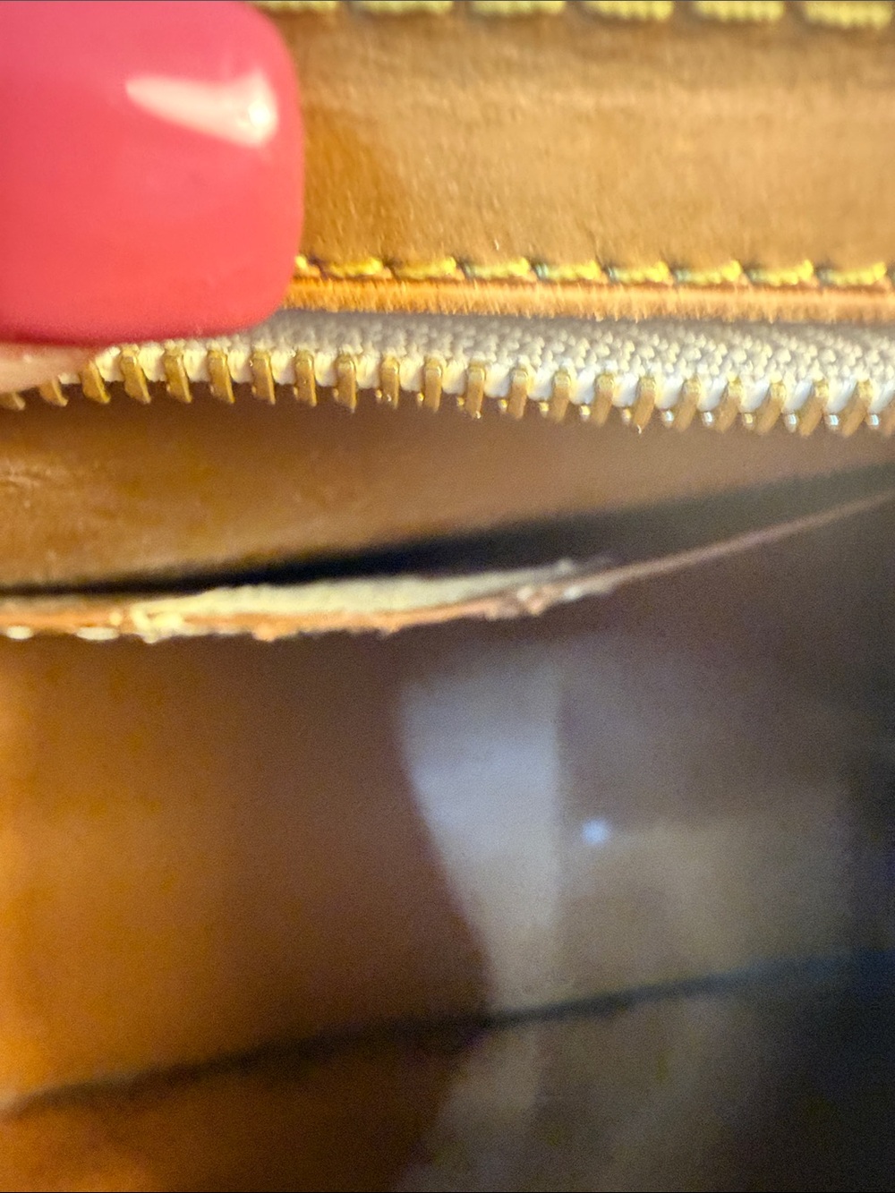 PROJECT Louis Vuitton Brown Vernis Patent Monogram Triangle Satchel - Picture 12 of 14